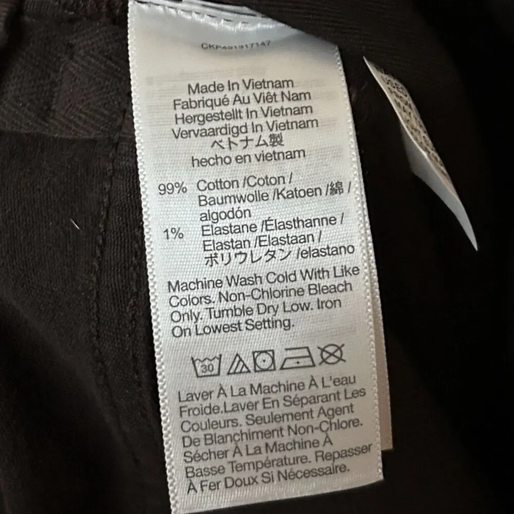 Madewell Pants Mens 28x32 Brown Athletic Allday Slim NR446 Casual Office NWT